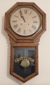 Waterbury 8 Day Regulator Wall Clock