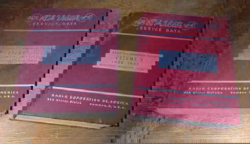 RCA Victor Service Data Books Vol 1 & 2