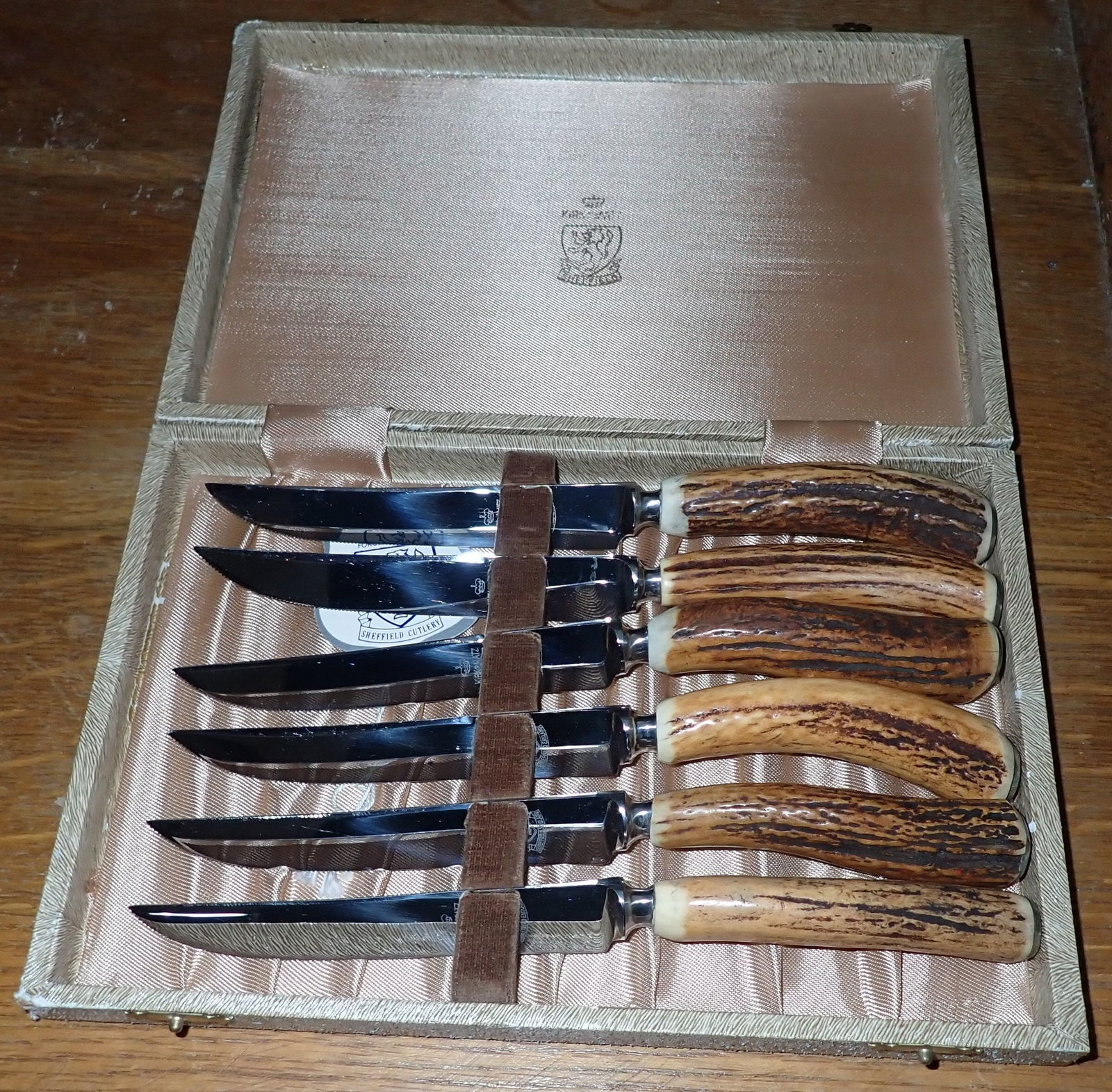 Kirk & Matz Bone Handle Knives: Approx 8 1/2" long. Shipping available