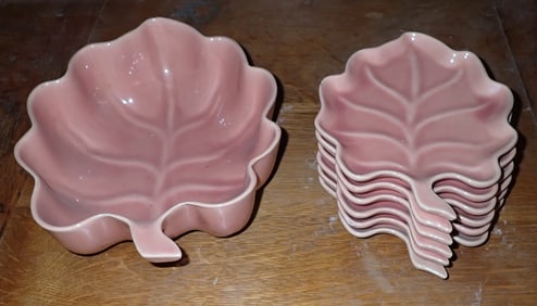 Celebrate USA Pottery Leaf  Dishes