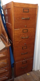 Oak File Cabinet