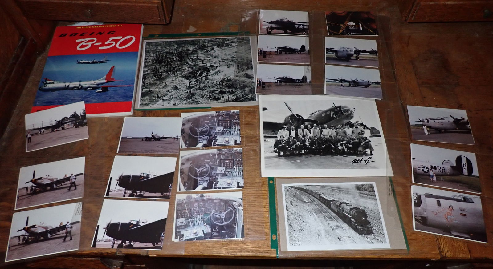 Train Airplane Photos & Boeing B-50 Book (1 of 7)