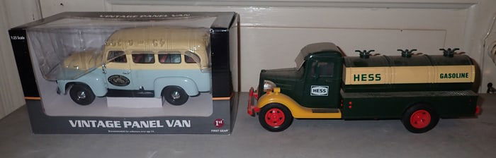 Hess Truck & 1st Gear Vintage Panel Van