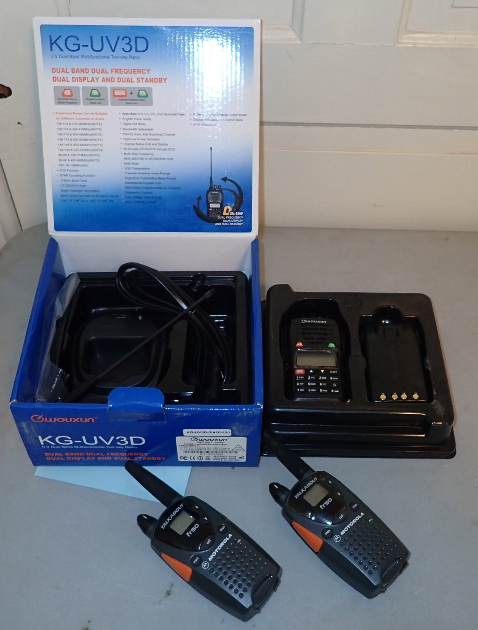 Motorola & Wouxun Walkie Talkies: Shipping available