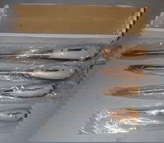 4 Franklin Wooden Handle Screwdrivers