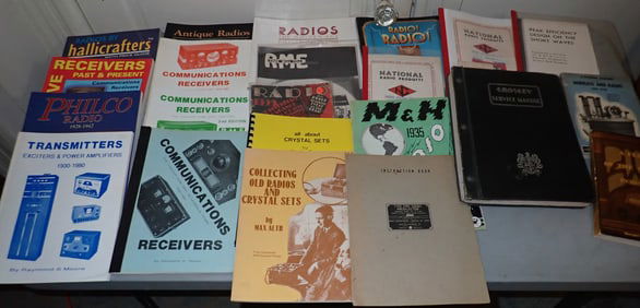 Radio / Receiver Books incl Crosley Philco & Hallicrafters