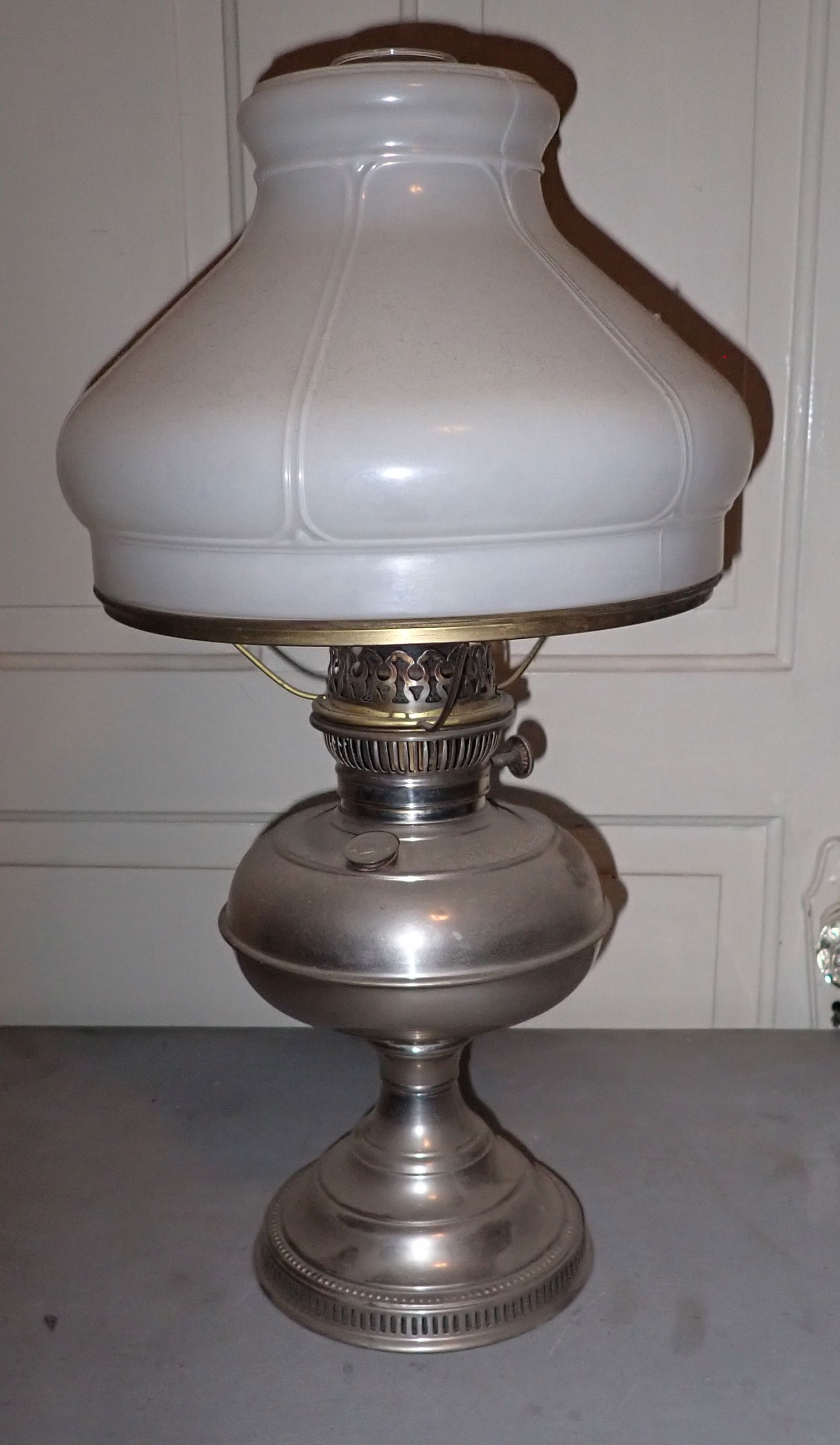 Rayo Nickel Plated Oil Lamp (1 of 2)