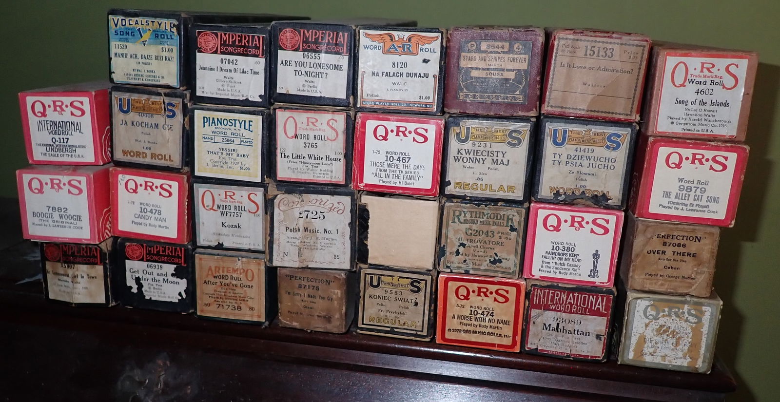 Piano Rolls: We do not guarantee box has correct roll in it. Sold as pictured. Shipping available