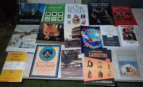 Books incl Music Boxes Hit & Miss Engines Lanterns