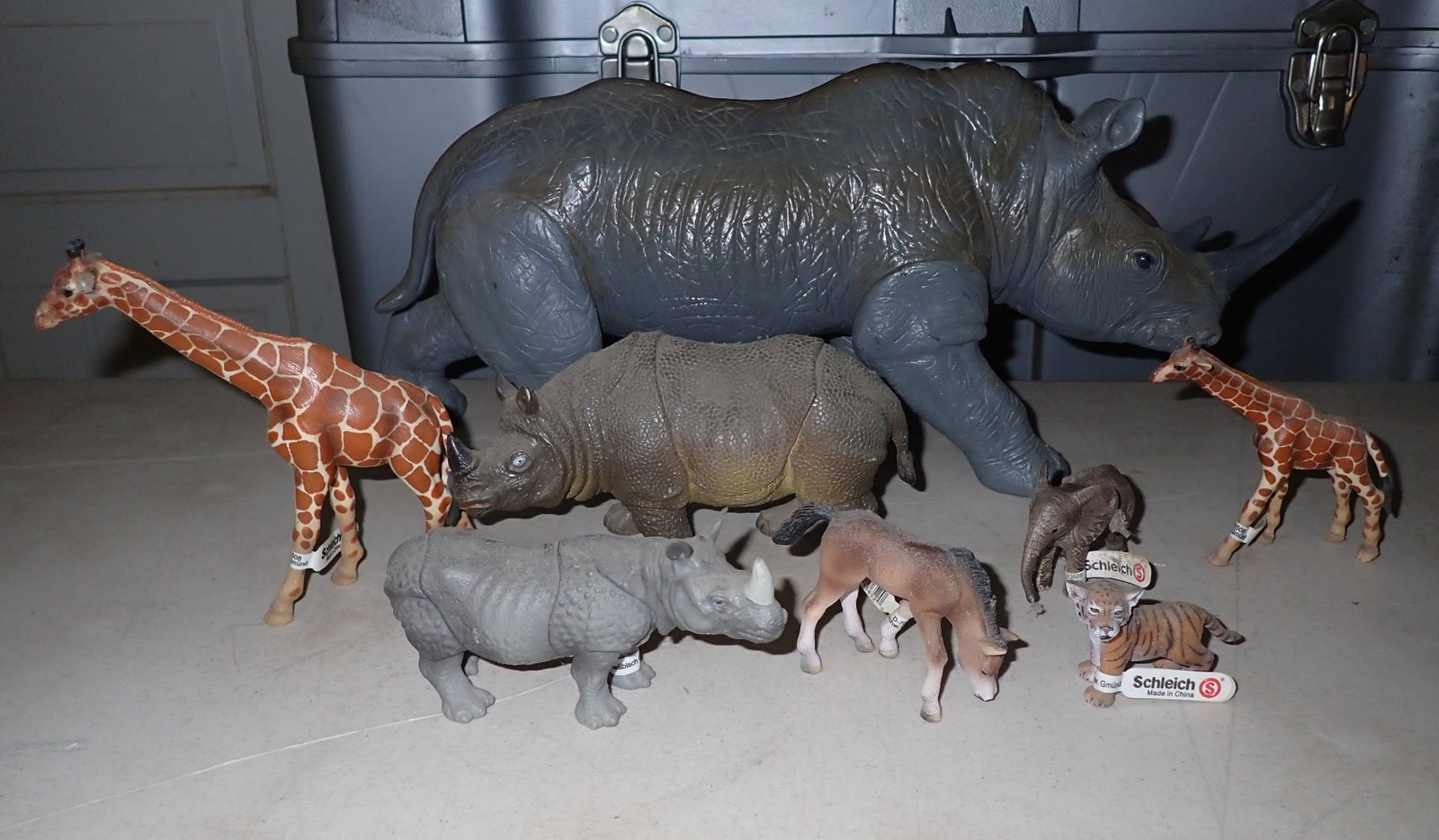 Schleich & Misc Animals: Largest is approx 17" long and 7" tall. Shipping available