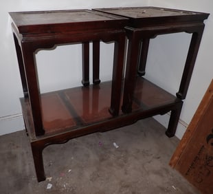 Leather Top Coffee & End Tables