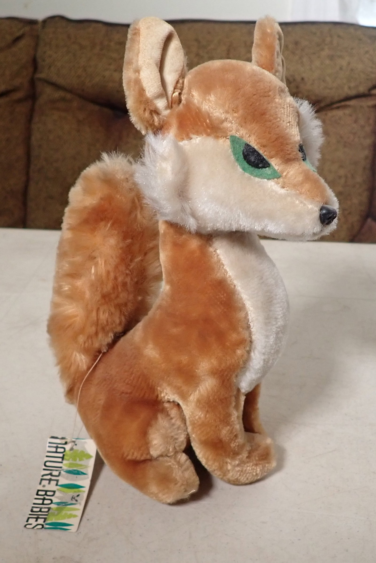 Dakin Nature Babies Fox Stuffed Animal: Approx 9 1/4" tall. Shipping available