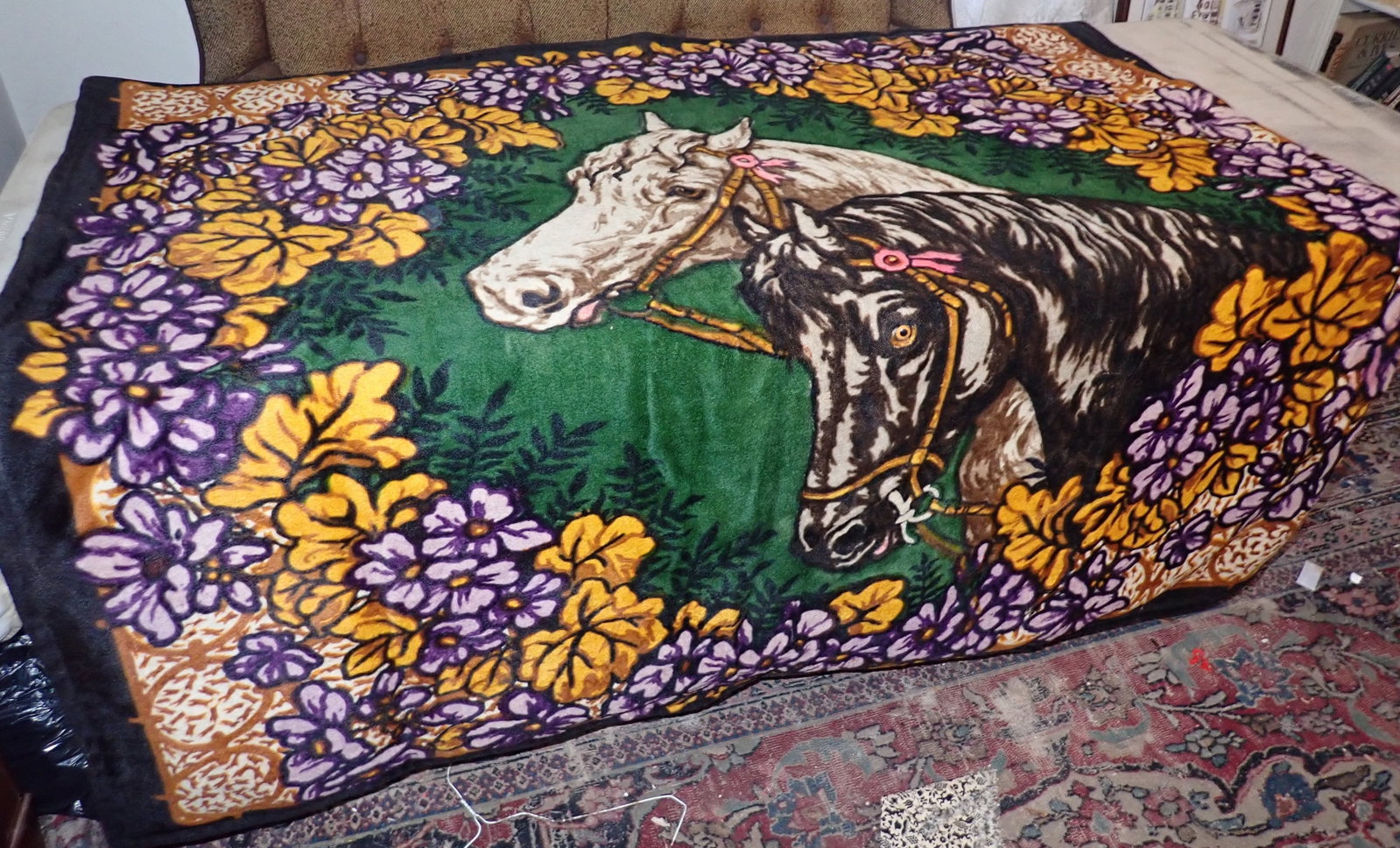 Chase Horse Carriage Blanket: Approx 53" x 60". Shipping available