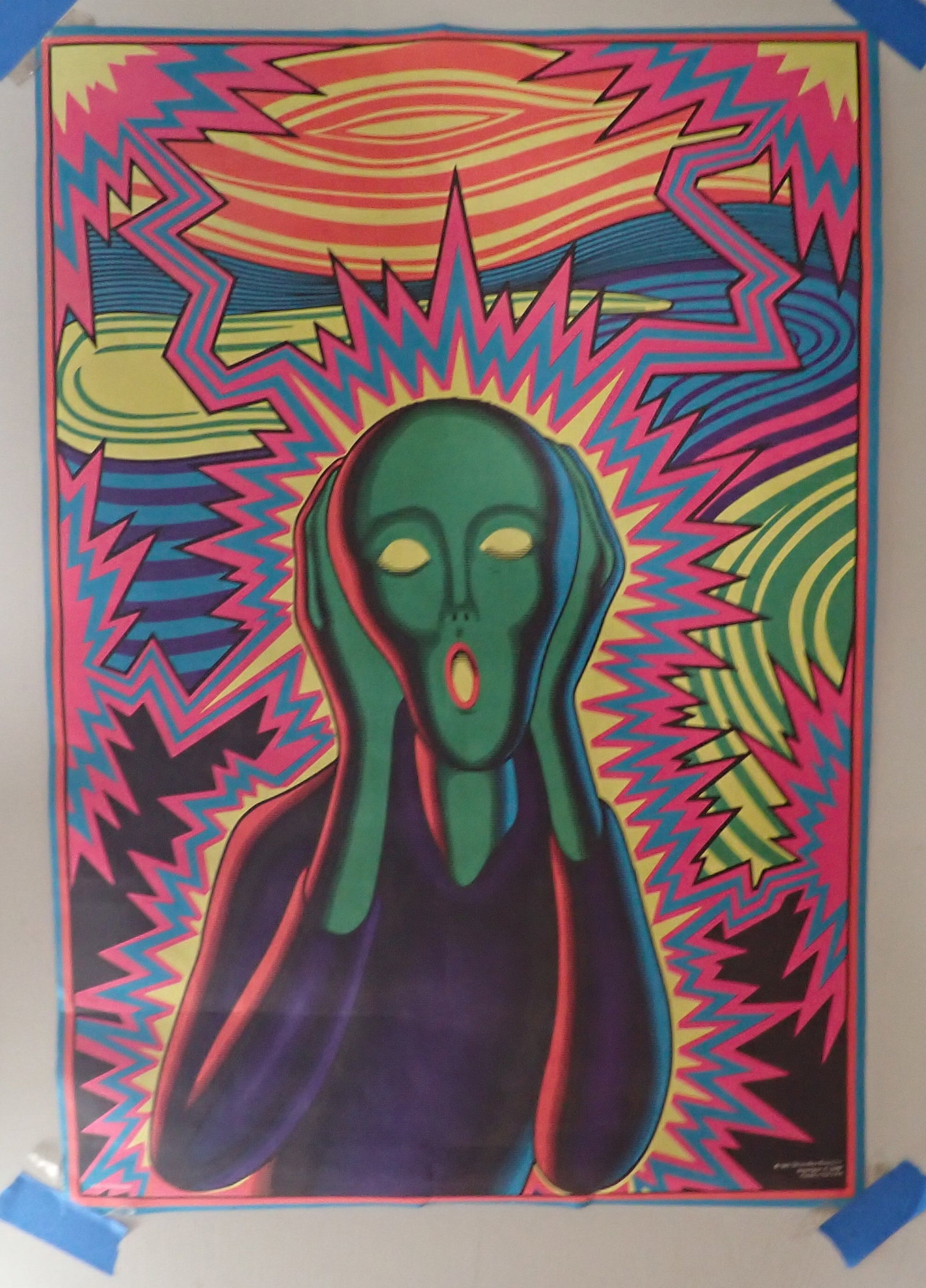 1995 The Scream Poster: Approx 21 1/2" x 30 1/2". Shipping available