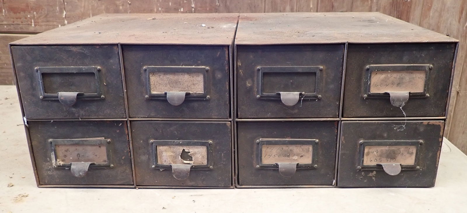 Parts Cabinet w/ Mopar Parts: Approx 14" x 22 1/4" x 8 1/4" tall. No in house shipping !