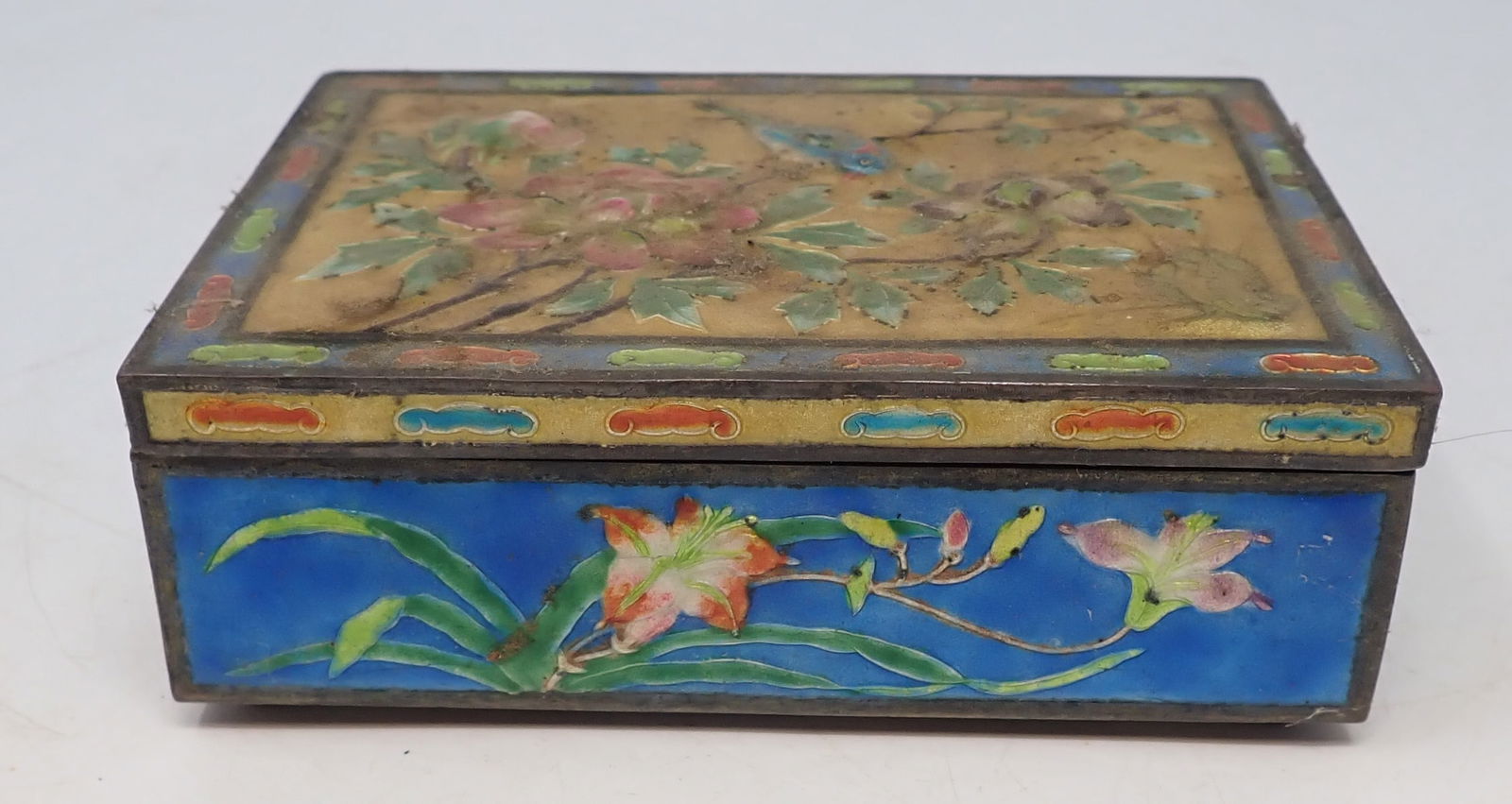 Chinese Enameled Trinket Box (1 of 6)
