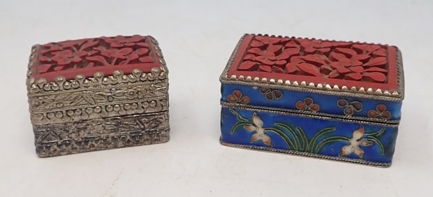 2 Chinese Trinket Boxes