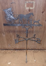 Horse & Carriage Aluminum Weathervane