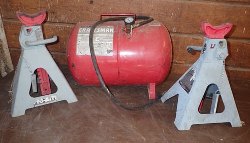 Jackstands & Craftsman Air Tank