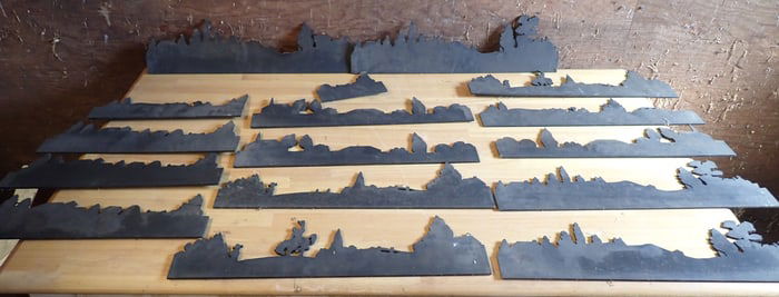 Silhouette Style Wood Cut Outs