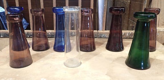 Hand Blown Hyacinth Vases