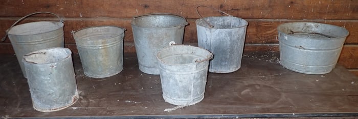 Galvanized Buckets & Tub