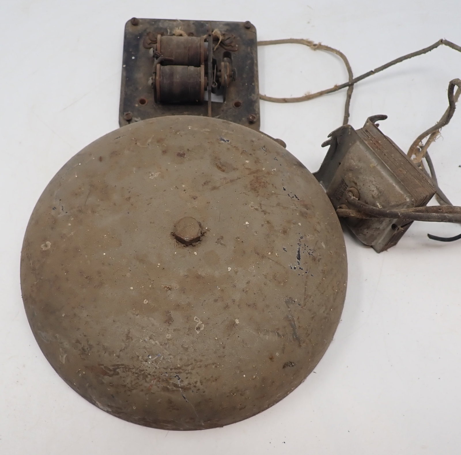 Signal Bell: Approx 8" in diameter and 12 3/4" in length. Shipping available