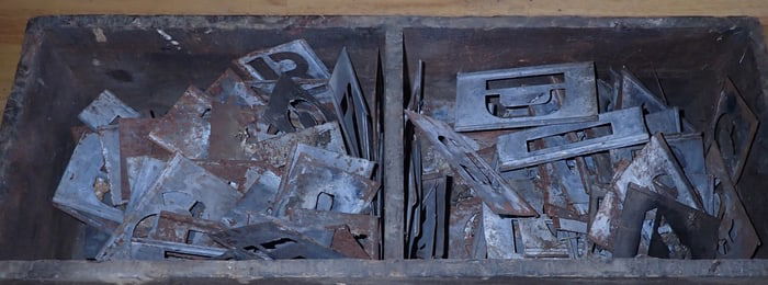 Wood Box w/ Stencils