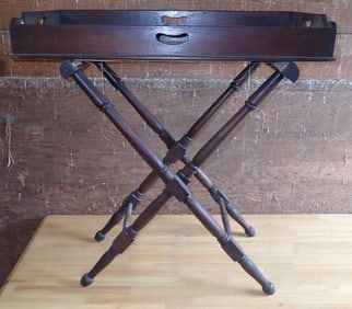 Mahogany Butler Tray & Stand