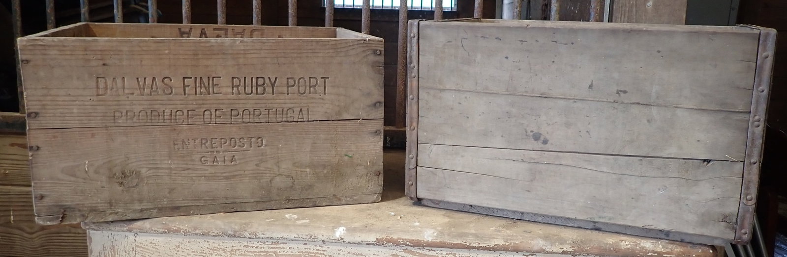 Dalva Wine & Heerema Wooden Crates: Largest is approx 14" x 18" x 9 3/4" tall. No in house shipping !
