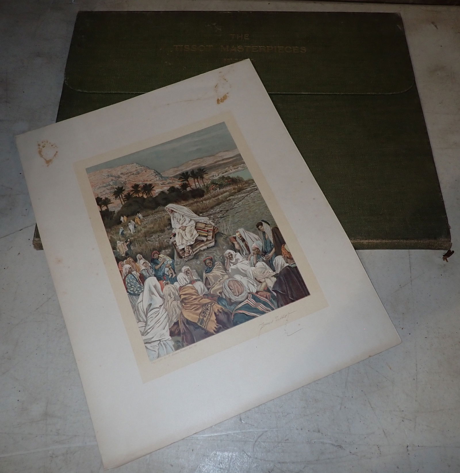The Tissot Masterpieces Litho Portfolio: Getting all pictured. Largest is approx 12 1/2" x 16". Shipping available