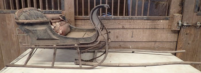 Child Size Goat or Dog Drawn Sleigh