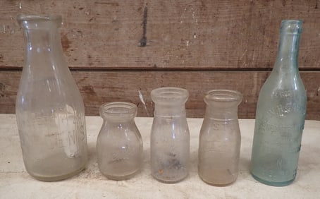 Bordens , Easton Pa Milk & Misc Bottles