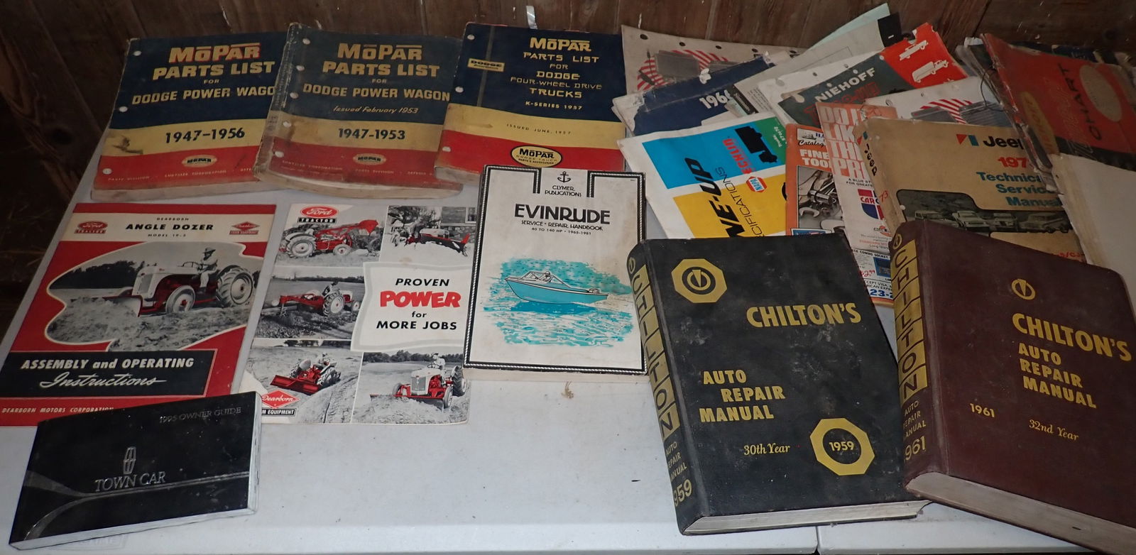 Mopar Parts List Ford Tractor Manuals Chilton Catalogs (1 of 6)