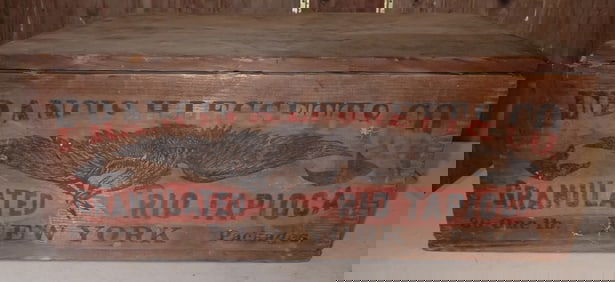 Francis Leggett Tapioca Wooden Crate