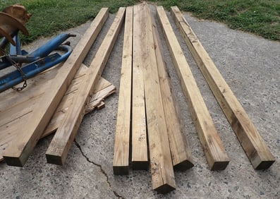 8pcs 4x4 Pressure Treated Lumber