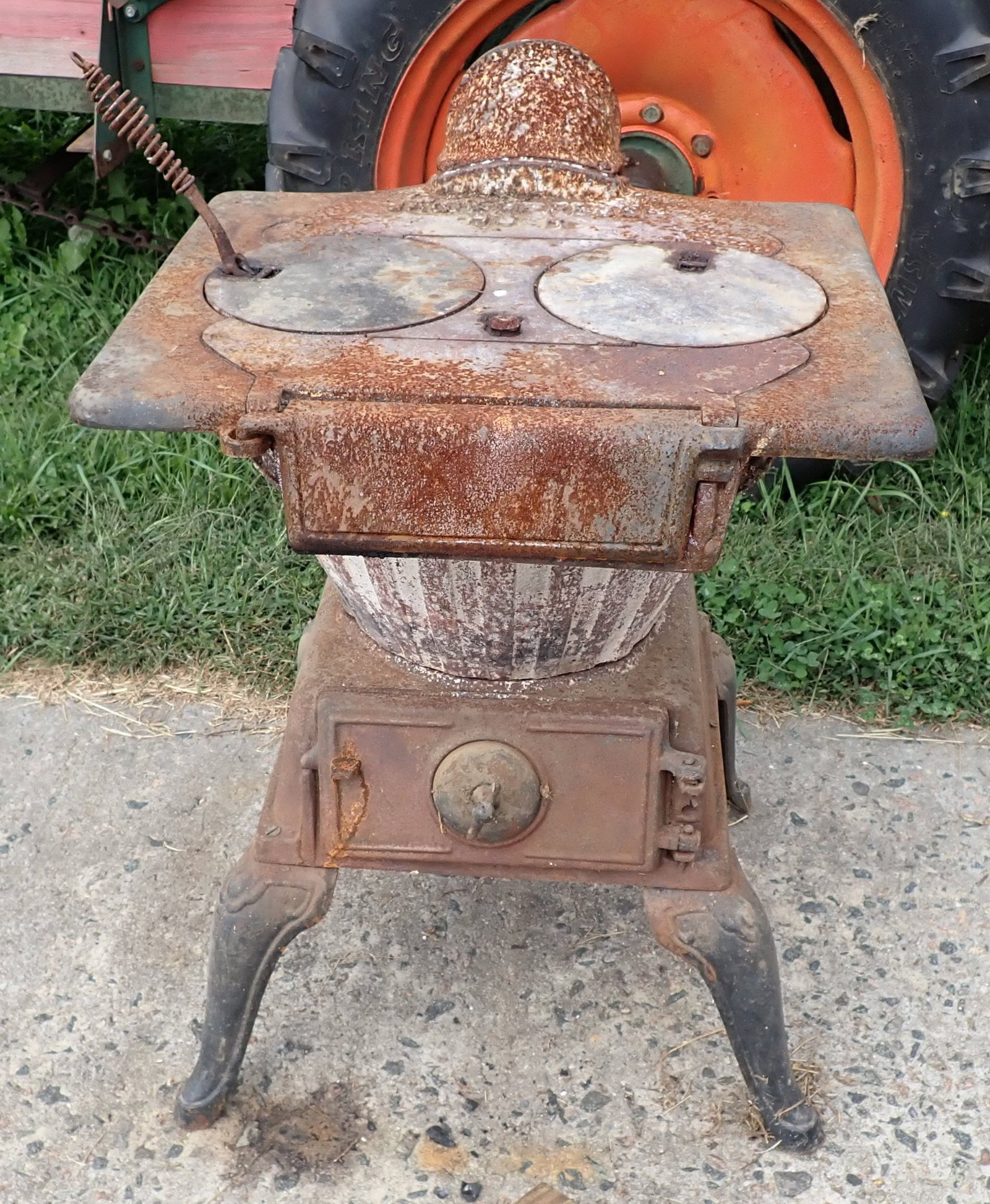 Jacobs Rebel Model 90 R Stove: Approx 22" x 23" x 30 3/4" tall. No in house shipping