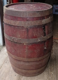 Lea & Perrins Worcestershire Sauce Keg in Red Paint