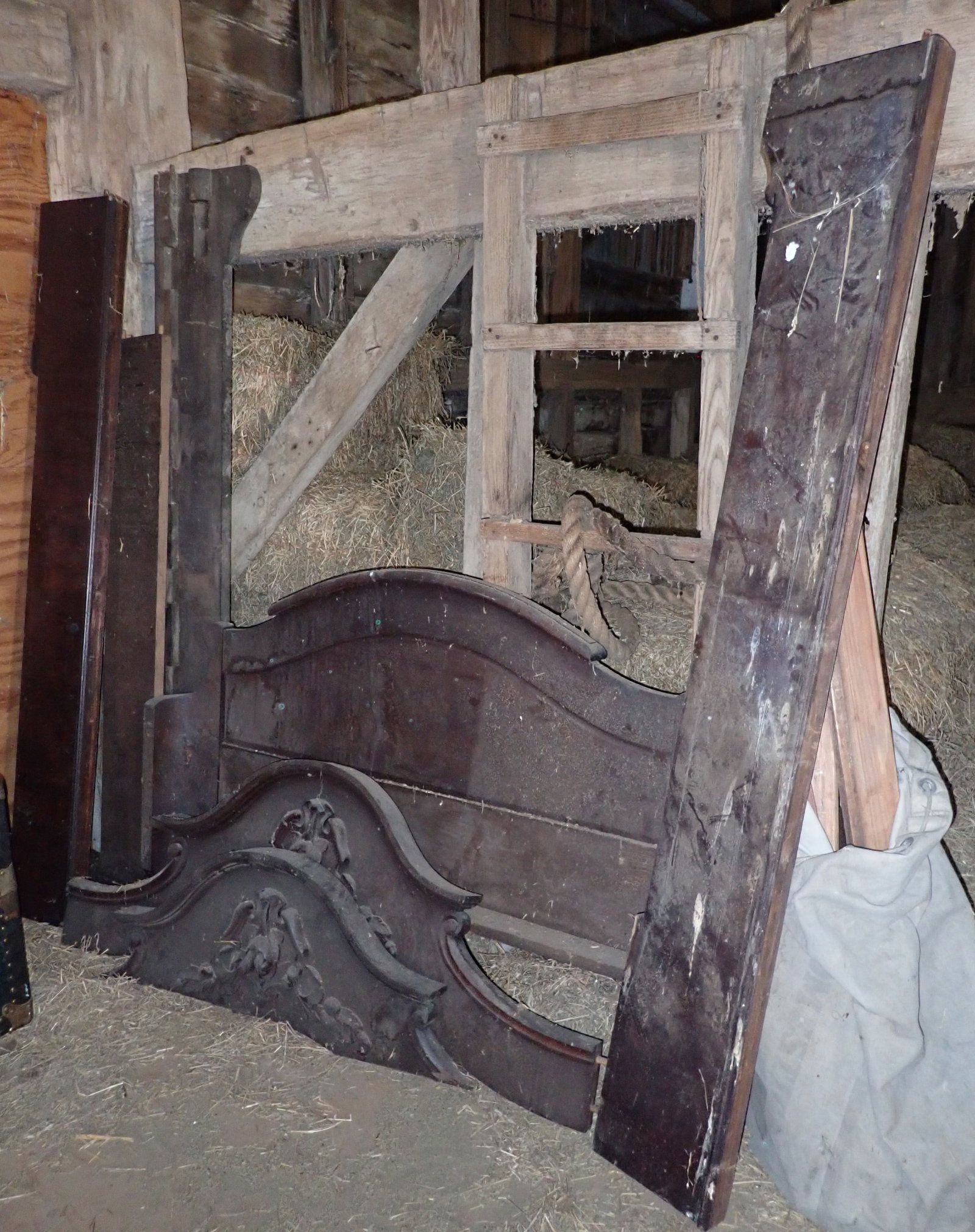 Empire Bed: Headboard is approx 56 1/2" x 36 1/2" tall. No in house shipping !