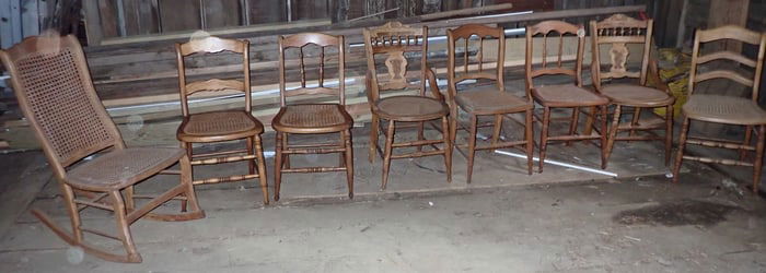 Cane Seat Chairs & Rocker