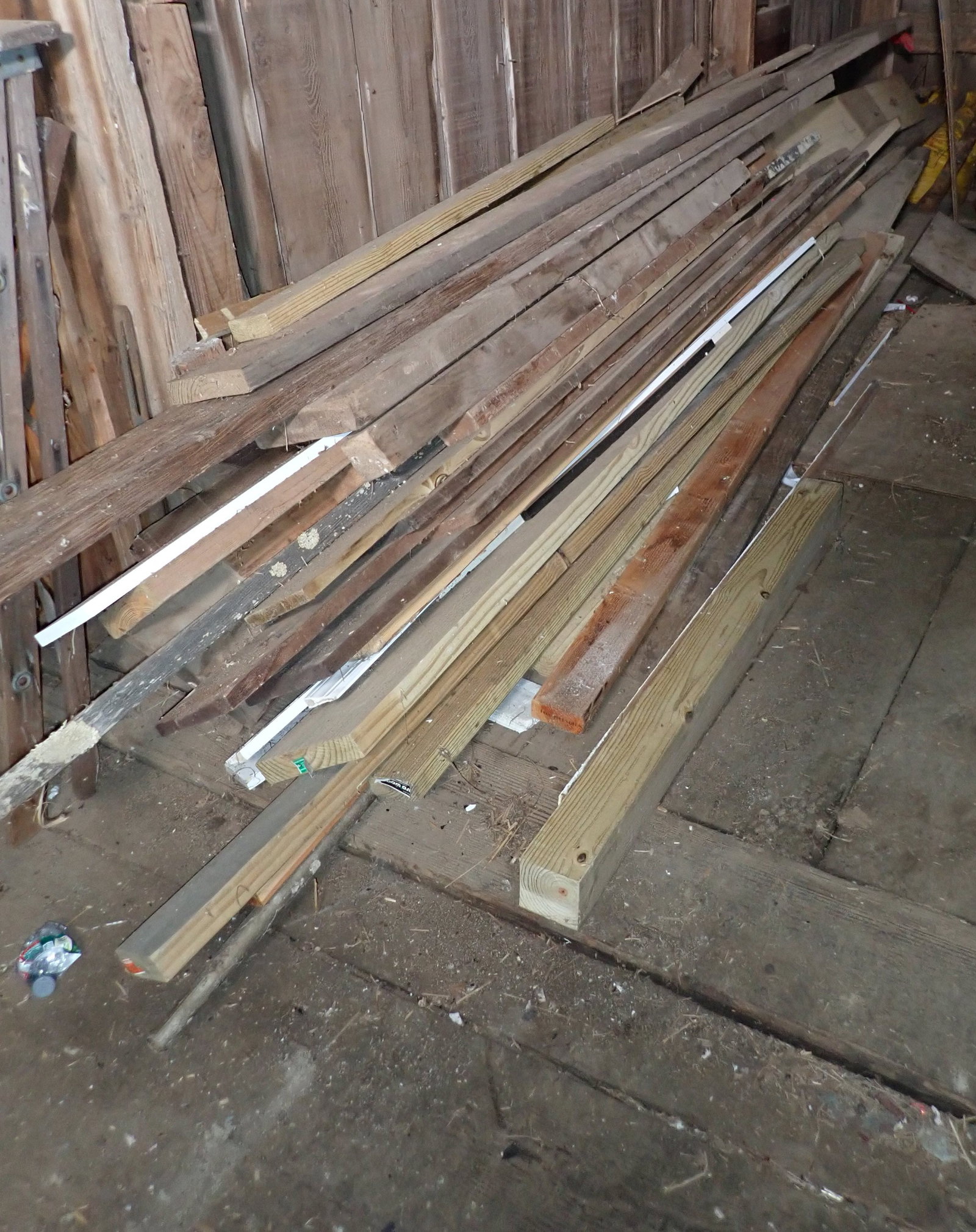 Lot of Misc Lumber: Take what you want and leave the rest. What you don't take, make sure you leave stacked against the wall like they are now. No in house shipping !