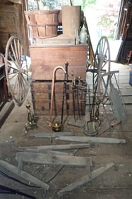 Trunk,Wood Boxes, Fireplace Tools, Single Trees