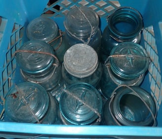 Crate of Canning Jars