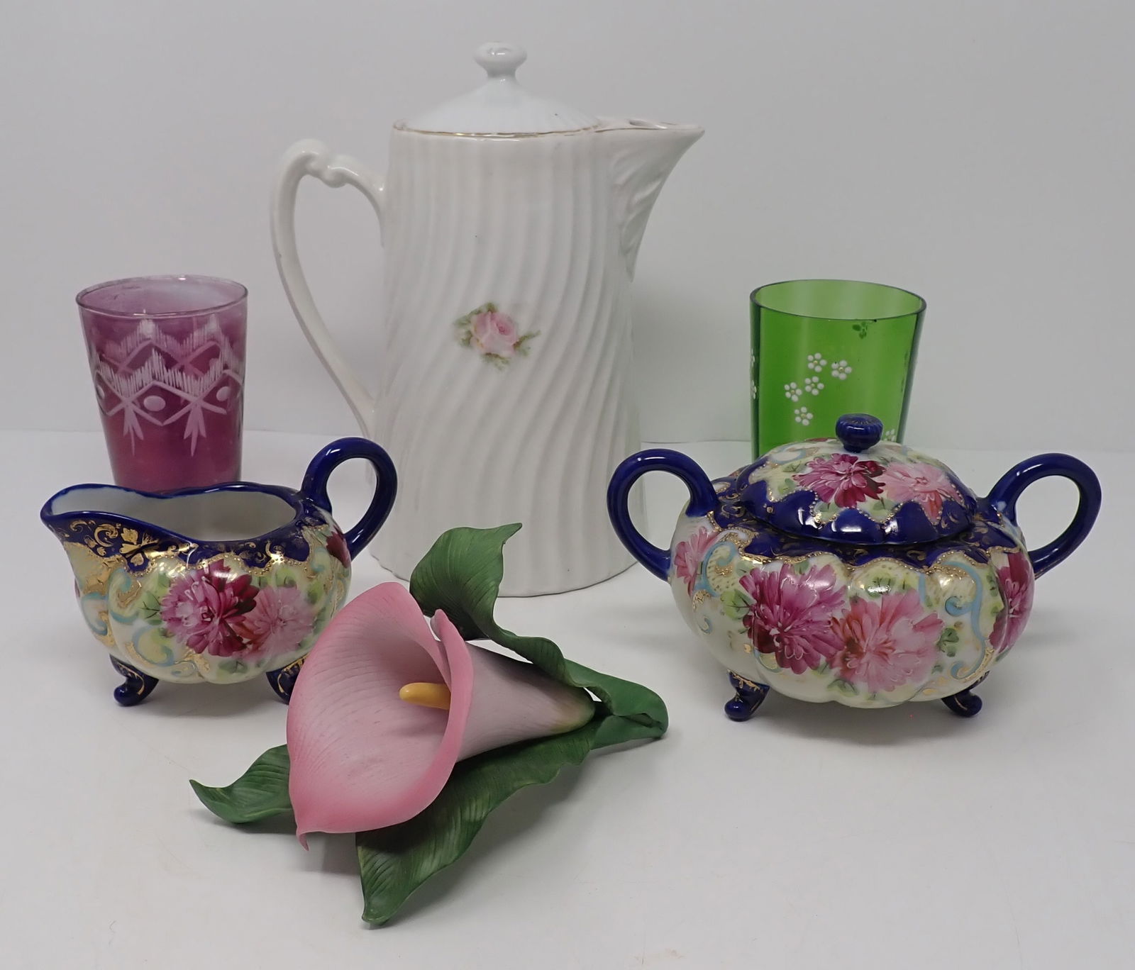 Royal Nippon Creamer & Sugar , Lenox Flower , & Misc (1 of 5)