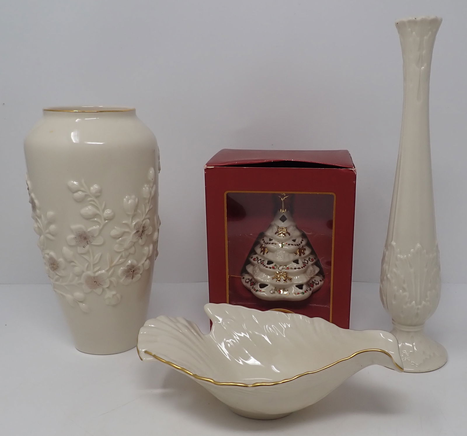 Lenox Vases , Candy Dish , & Christmas Tree (1 of 1)