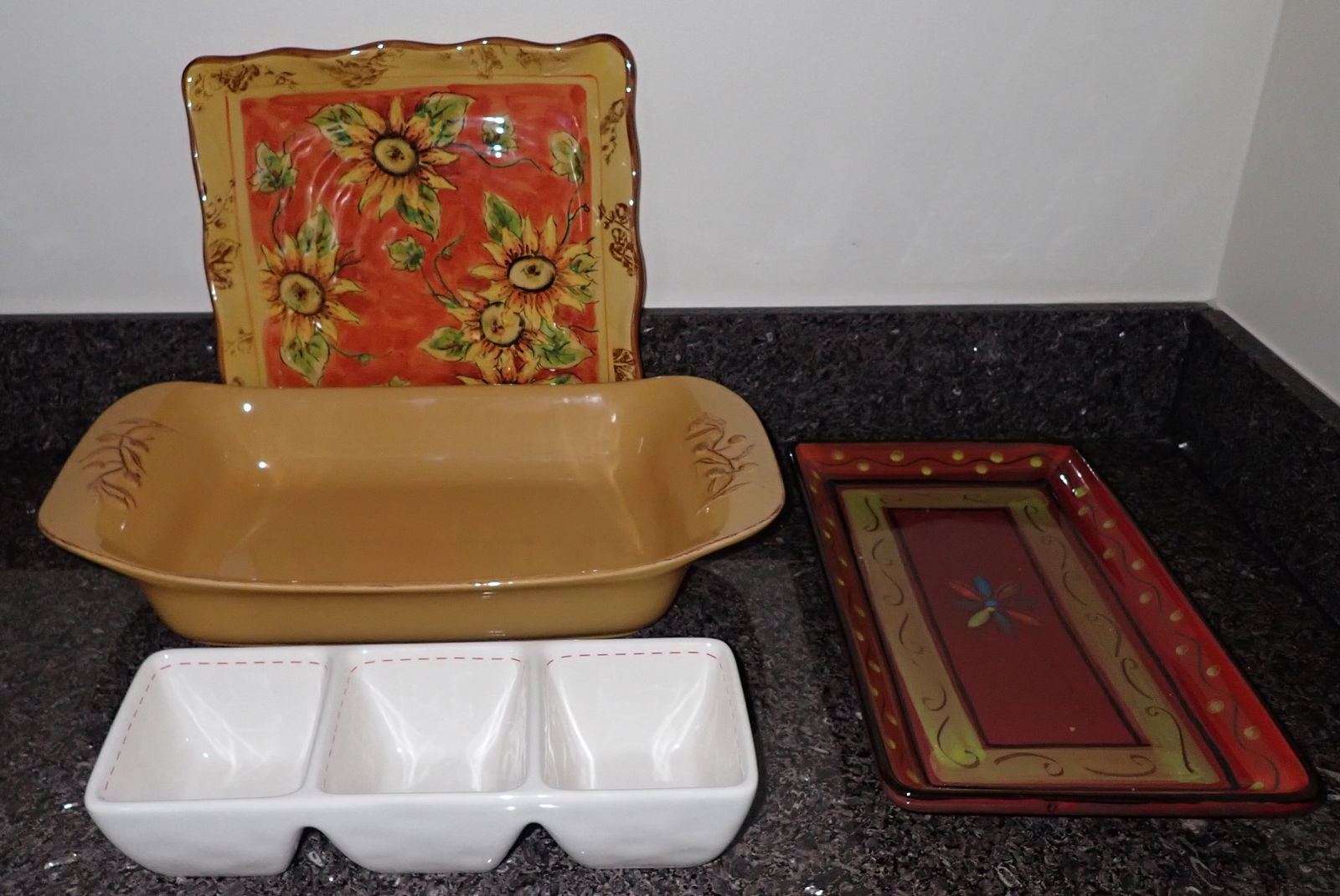 Cerutil Stoneware , Crate & Barrel , Orange Rooster (1 of 5)