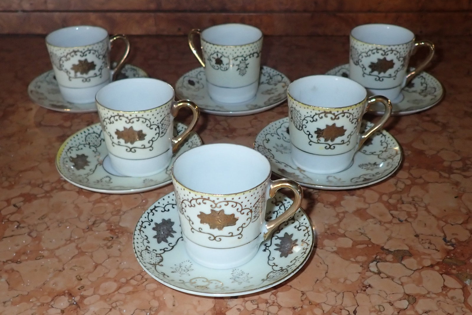 Cups & Saucers: Saucers are approx 4" in diameter. Shipping available