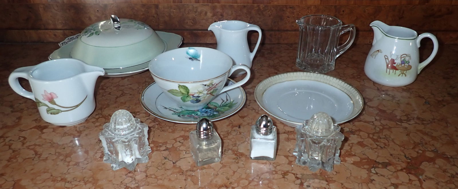 Creamers incl Nippon , Pillivuyt , & Misc: Shipping available ($25 handling charge, plus postage)