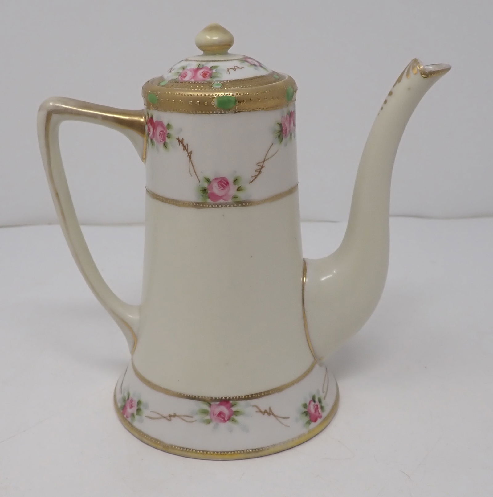 Hand Painted Chocolate Pot: Apprx 6 1/4" tall. Shipping available