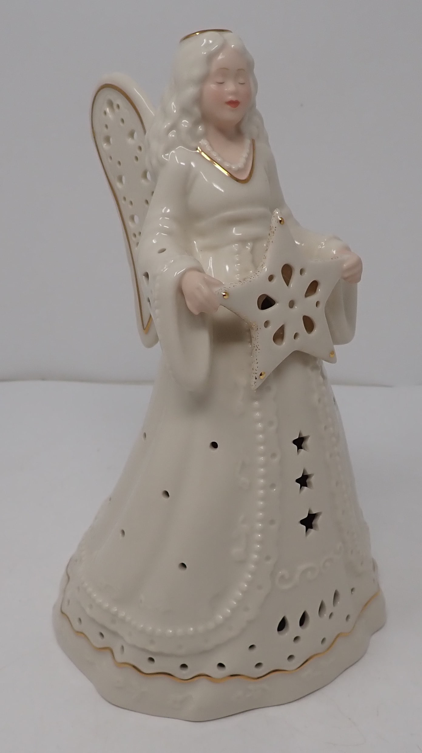 Lenox Season's Glow Angel: Apprx 8 1/4" tall. Shipping available